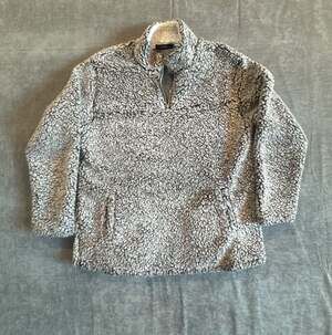 Mirol Sherpa Unisex 1/4 Zip Pullover Sweatshirt Gray